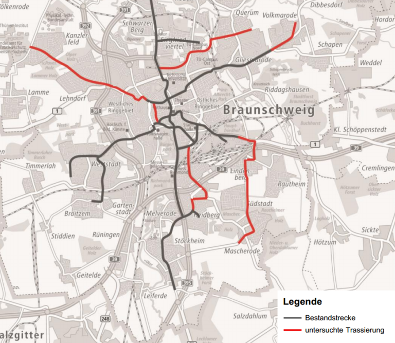 Stadtbahnausbaukonzept: nächste Stufe beschlossen